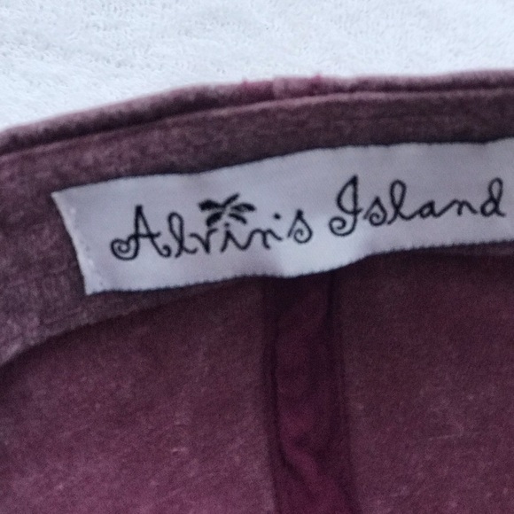 Alvin's Island for Panama City Beach Florida Adjustable Am Flag Purple Ball Cap - Picture 2 of 13